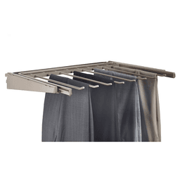 Sturdy steel construction with angled design to keep pants organized and accessible