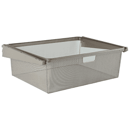 Heavy-duty steel construction with roller slides for easy access to basket contents