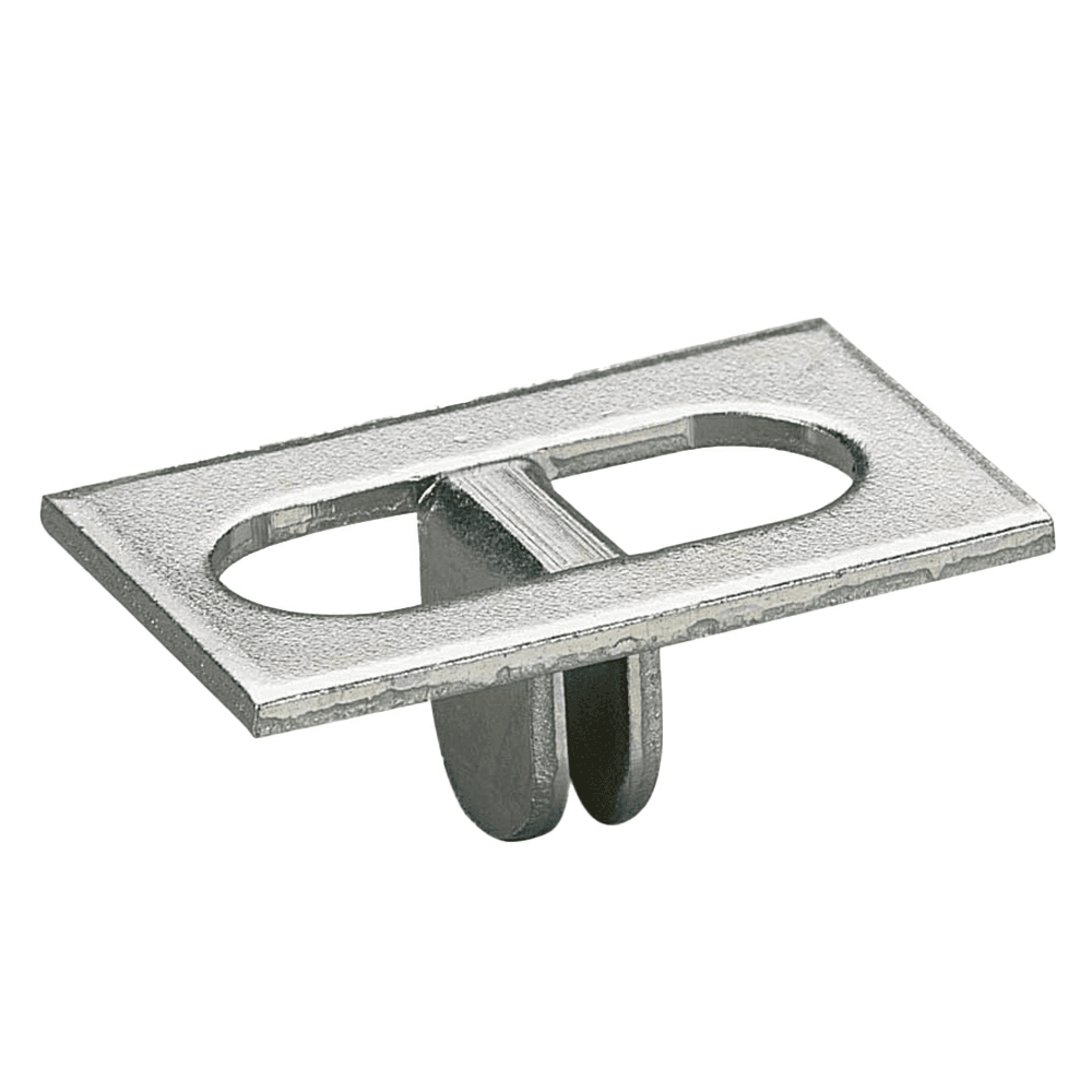 Anochrome Finish Back Shelf Rest for 1" Adjustment Brackets - Knape And Vogt