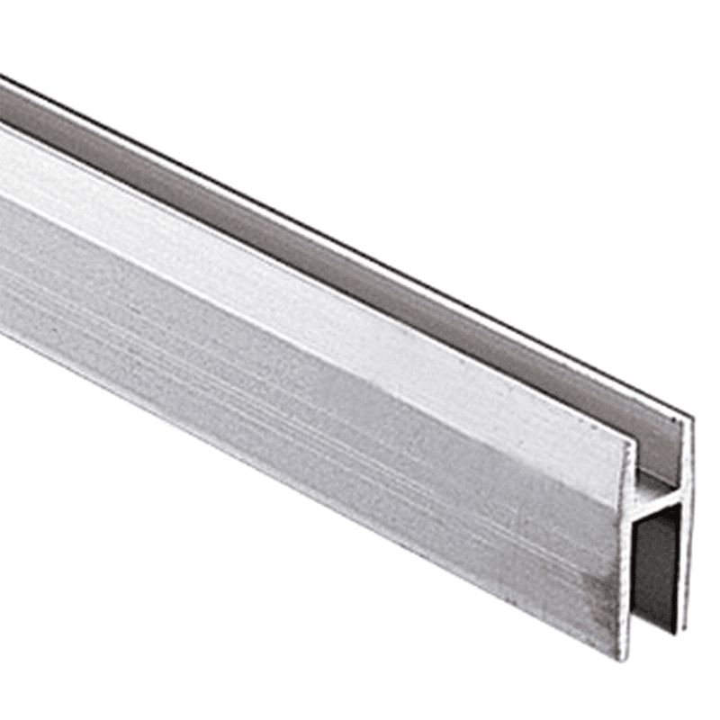 Knape And Vogt P1095 144" Track Door Shoe for Small to Medium Sliding Glass Door in Aluminum Finish
