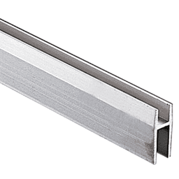 Knape And Vogt P1095 144" Track Door Shoe for Small to Medium Sliding Glass Door in Aluminum Finish