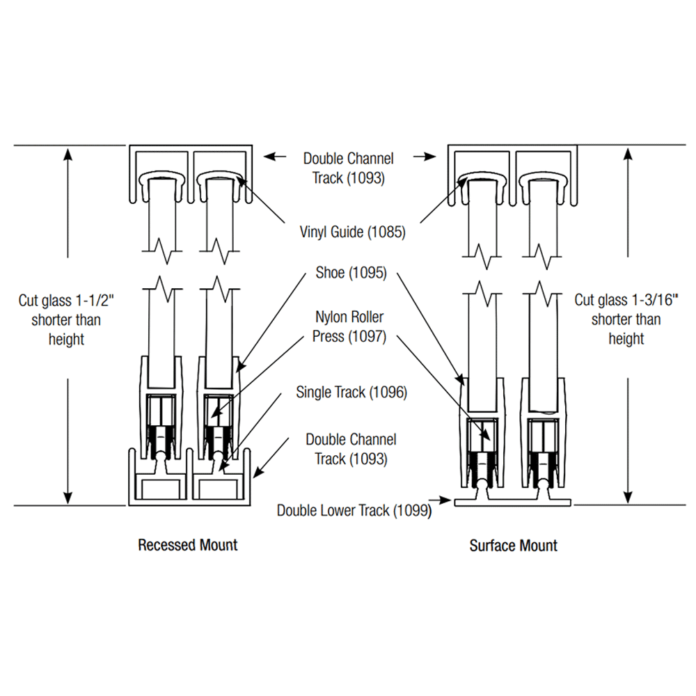 KV1095 Shoe Rubber Roller for Smooth Movement - Knape And Vogt