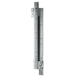 1300 Drawer Slide with 75lb Capacity, 3/4 Extension, Side-Mount, Zinc, 16"