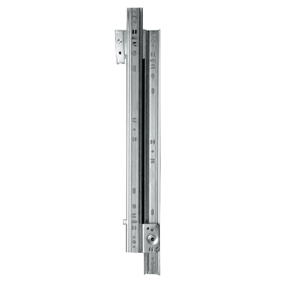 Polybag packed Knape And Vogt 1300 Drawer Slide with 75lb Capacity, Side-Mount, Zinc, 14", 3/4 Extension