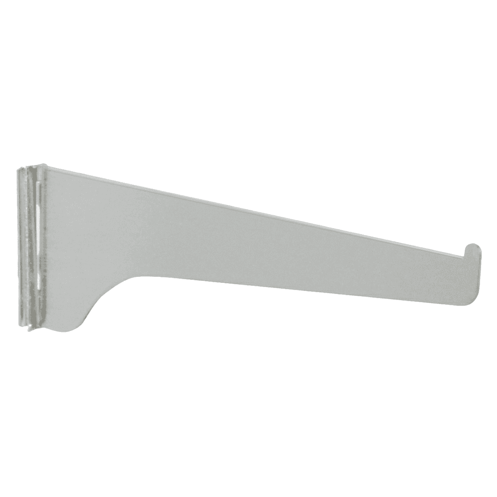 12" KV180 Regular-Duty Shelf Bracket, Anochrome Finish 100/Box for Retail and Office Storage