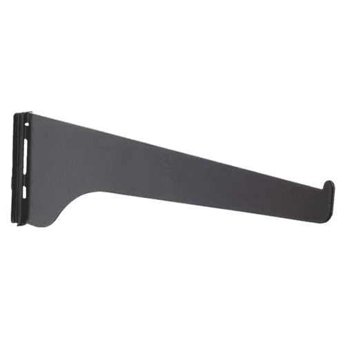 14" KV180 Regular-Duty Shelf Bracket, Black Finish 10/Box - Knape And Vogt Image 1