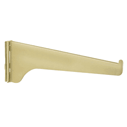 6" KV180 Regular-Duty Shelf Bracket in Brass Finish - Holds up to 320lb per pair