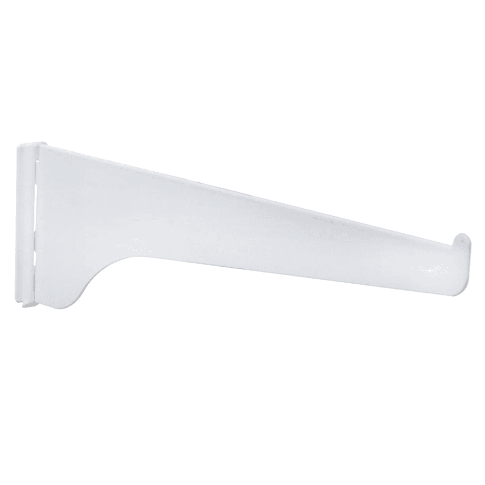 12" KV180 Regular-Duty Shelf Bracket - White Finish, Knape And Vogt