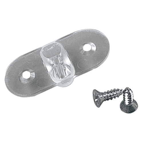 KV82/KV182 Shelf Locator Joiner for Bracket, Clear Finish 4/Bag - Stabilizes shelf on brackets