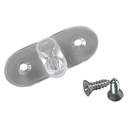 KV82/KV182 Shelf Locator Joiner for Bracket, Clear Finish 4/Bag - Stabilizes shelf on brackets