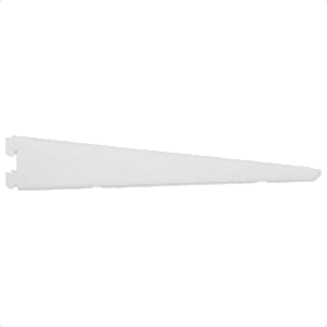 Knape And Vogt 5" KV182 Heavy-Duty Shelf Bracket, White Finish - Front View