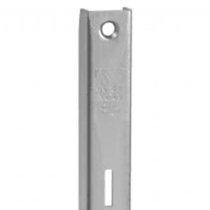 KV183 Heavy-Duty Left Flange Shelf Bracket, Anochrome Finish - Top View