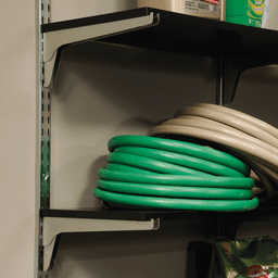 KV185 Double Slot Shelf Bracket - Heavy-Duty - Anochrome Finish - Garage Application 1