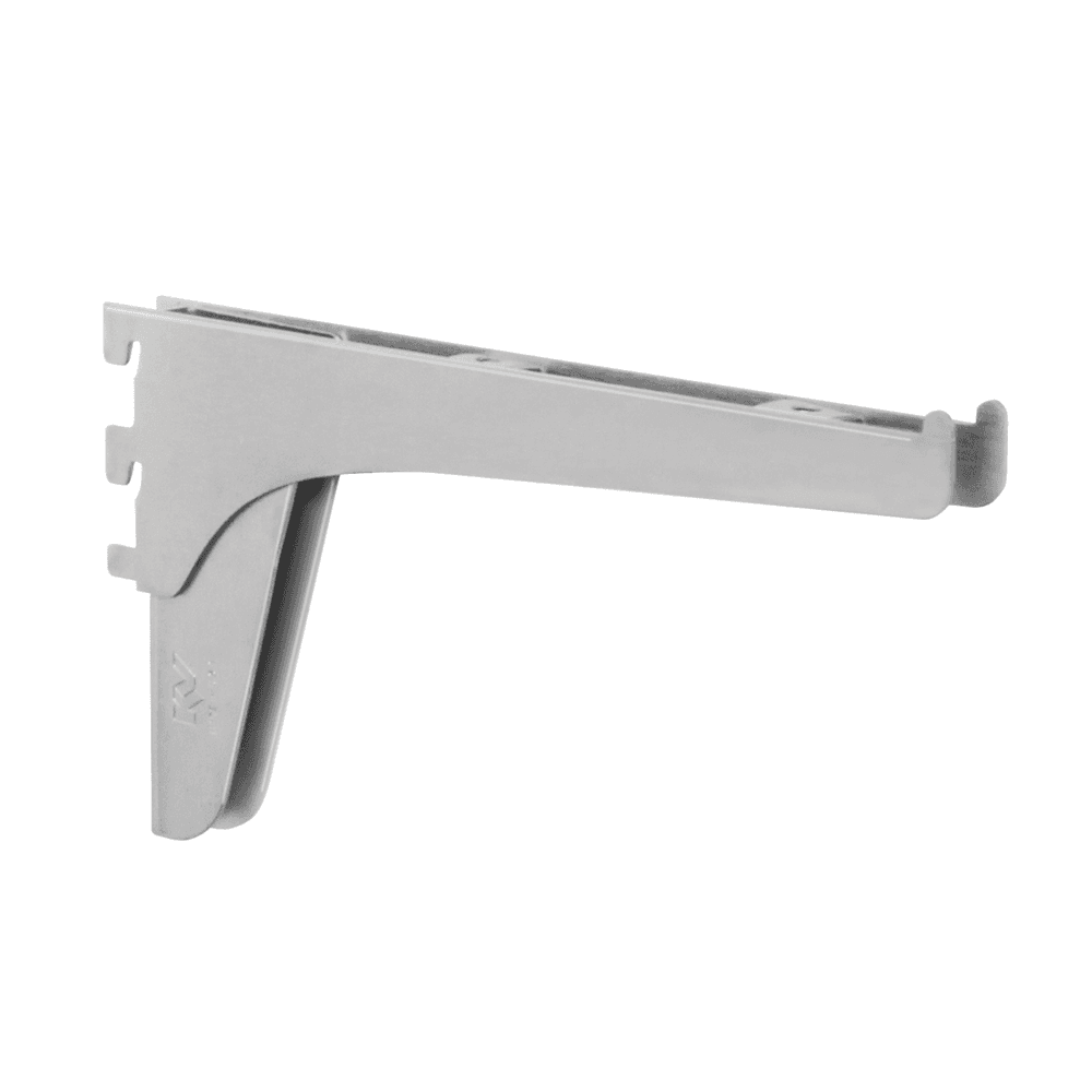 KV185 Double Slot Shelf Bracket - Heavy-Duty - Anochrome Finish - Main Image