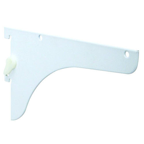 8" KV186 Super Heavy-Duty Lock Lever Shelf Bracket in White Finish from Knape And Vogt