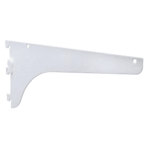 12-inch Lock Lever Shelf Bracket in White Finish by Knape And Vogt