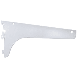 Sturdy Lock Lever Shelf Bracket with White Finish - 22" KV187