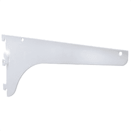 Sturdy Lock Lever Shelf Bracket with White Finish - 22" KV187