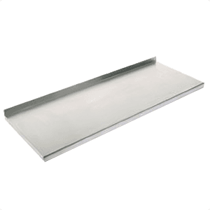 Durable and stylish Knape and Vogt stainless steel shelving in 32" x 12"