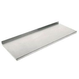 Durable and stylish Knape and Vogt stainless steel shelving in 32" x 12"