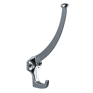 Chrome Finish Garment Hook by Knape And Vogt with 3" Projection and Screws Included