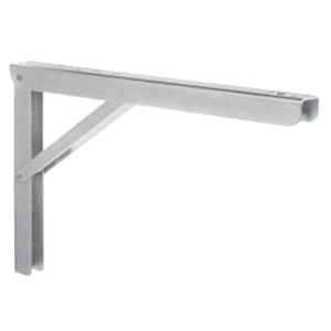Adjustable Folding L-Bracket, Zinc Finish by Knape And Vogt - Durable steel construction with spring loaded release lever