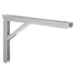 Adjustable Folding L-Bracket, Zinc Finish by Knape And Vogt - Durable steel construction with spring loaded release lever