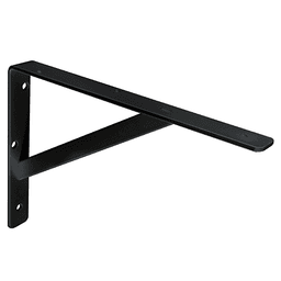 550mm Ultimate L-Bracket in Epoxy Black Finish by Knape And Vogt
