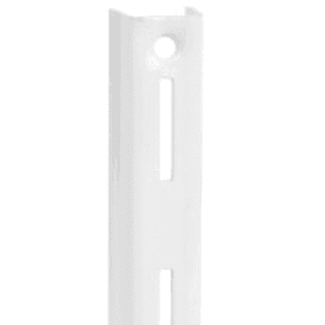 Knape And Vogt KV212 Front Shelf Rest - White Finish - Use with KV87 Standards - Strongest KV Bracket - Single Molded Nylon Cam Lock Lever
