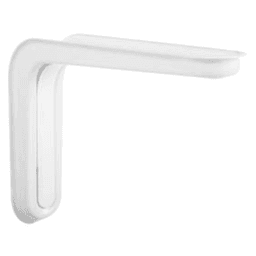 10 Inch Knape And Vogt Slim-Line L-Shelf Bracket - White Finish
