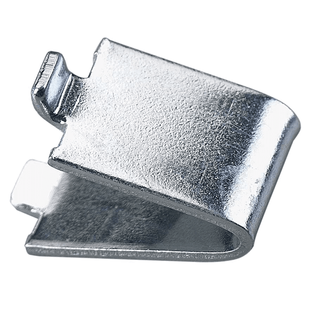 KV239 Steel Shelf Support Clip, Zinc Finish - 7/8" size for solid shelf types and 233, 255, 255AL Series standards