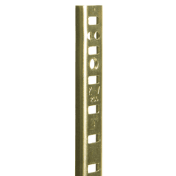 48" KV255 Heavy-Duty Steel Pilaster Standard, Brass Look Finish 100/Box - Image 1