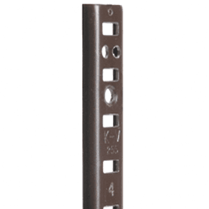 Adjustable Steel Pilaster Standard for Customizable Built-in Shelving and Bookcase Applications