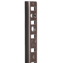 Adjustable Steel Pilaster Standard for Customizable Built-in Shelving and Bookcase Applications
