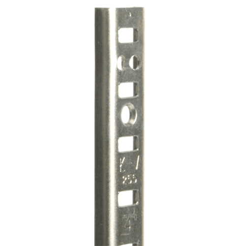 24" KV255 Steel Pilaster Standard, Economy Zinc Finish - Knape And Vogt Image 1