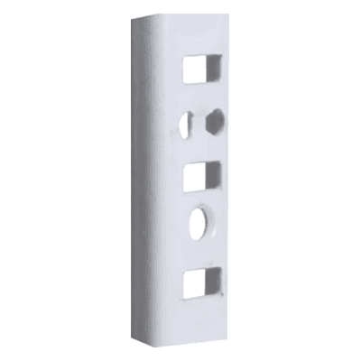 Knape And Vogt 24 Inch Heavy-Duty Steel Pilaster Standard - White Finish - 100 Box