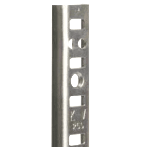 24" KV255 Heavy-Duty Steel Pilaster Standard, Zinc Finish 100/Box - Knape And Vogt - Image 1