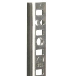 96" KV255 Pilaster Standard - Heavy-Duty Steel in Zinc Finish by Knape and Vogt