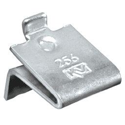KV256 Steel Shelf Support Clip in Zinc Finish Polybag for KV255 and KV233 Pilaster Systems by Knape and Vogt