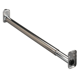 Adjustable 30-48" Zinc Finish Closet Rod for Home and Commercial Use from Knape And Vogt