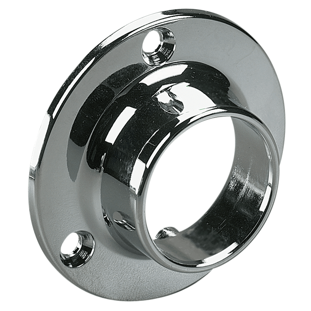 Knape And Vogt KV764 1-5/16" Diameter Chrome Wall Mount Flange for Closet Rods