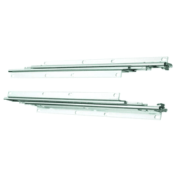 Knape And Vogt 8000 Pantry Drawer Slide with 130lb Capacity, Overtravel Extension, Anochrome - 14 inch
