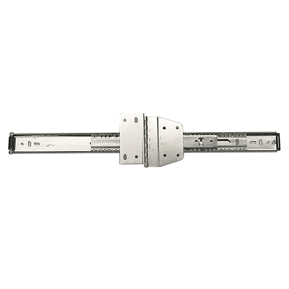 Knape And Vogt 8050 EZ Hinged Door Slide with 20lb Capacity, Anochrome, 16"