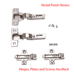 Black Hinge Kit - Ideal for KV8091 Pocket Door Slides