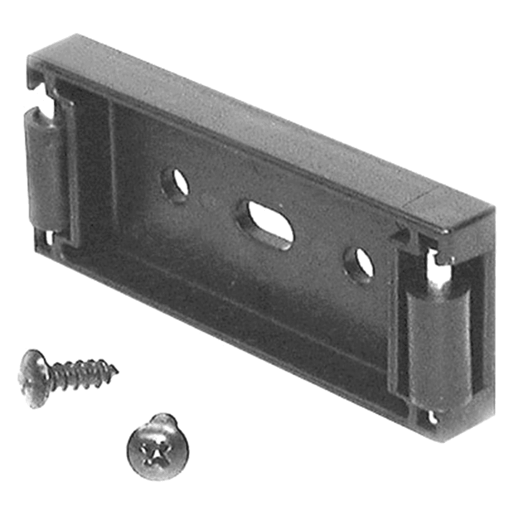 Knape And Vogt 8092 Raised Panel Cassette Roller for Pocket Door Slides, 75lb Capacity, Black - Front View