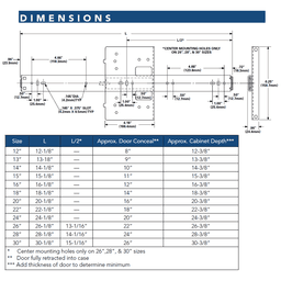 Precision Steel Ball Bearings - KV8091/8092 Pocket Door Slide