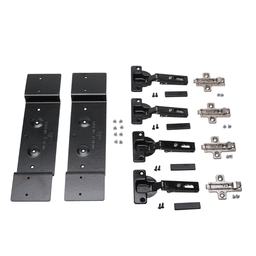 Knape And Vogt 8091 Salice Full Overlay Hinge Kit for Pocket Door Slide with 75lb Capacity, Black - Bracket Kit Image