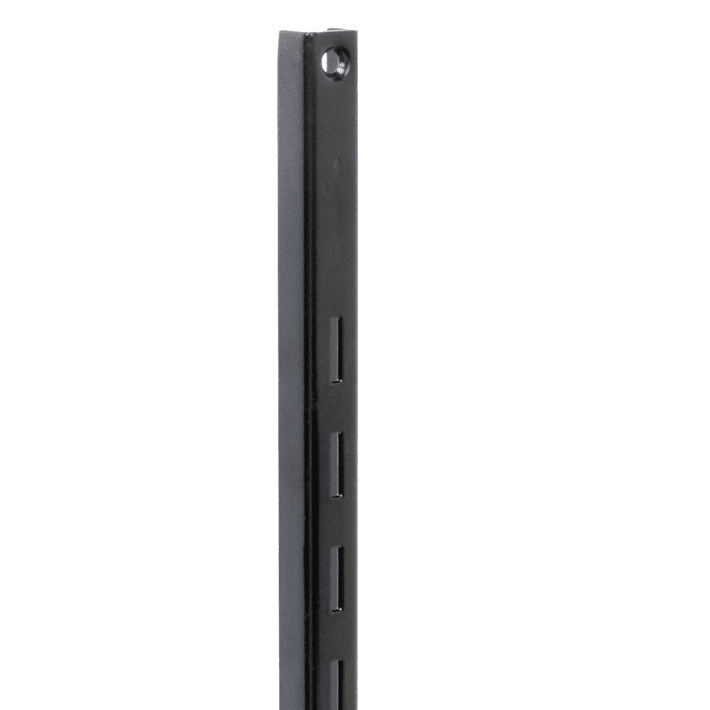 24" KV80 Standard-Duty Shelf Standard in Black Finish by Knape and Vogt - 10/Box