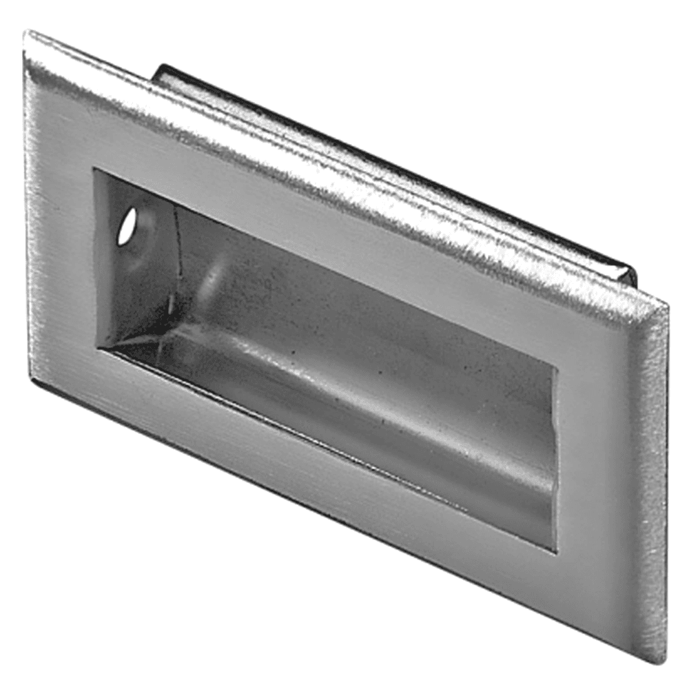 Knape And Vogt 3-1/4" Flush Pull Anochrome Cabinet Hardware