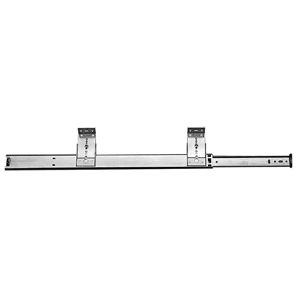 Knape And Vogt 8250 Stay-Close Pencil Drawer Slide, 3/4 Extension, Anochrome, 22" Polybag